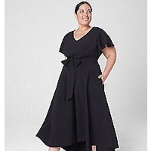 Lane Bryant Black Midi Dress